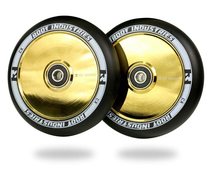 ROOT INDUSTRIES AIR WHEELS 110mm - BLACK/GOLD SALE! $50