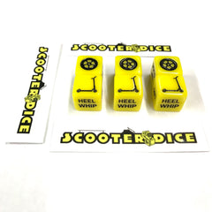 SCOOTER DICE 3 PAIRS - YELLOW/BLACK FREE SHIPPING